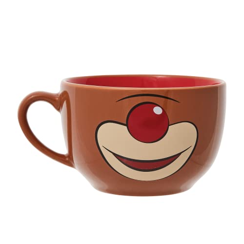 fp[gg56 Department 56 u CeA COf Department 56 Rudolph The Red-Nosed Reindeer Face Coffee Latte Mug, 20 Ounce, Brownfp[gg56 Department 56 u CeA COf