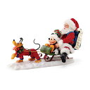 デパートメント56 Department 56 置物 インテリア 海外モデル Department 56 Possible Dreams Disney Mickey Mouse, Pluto and Santa Out for Deliveries Figurine, 8.5 Inch, Multicolorデパートメント56 Department 56 置物 インテリア 海外モデル