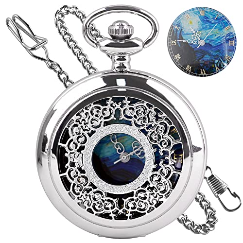 商品情報 商品名 Tiong Van Gogh Starry Night Moon Hollow Silver Case Quartz Pocket Watch Roman Numerals Retro Watches Art Souvenir Gift for Men Women 商品名（英語）Tiong Van Gogh Starry Night Moon Hollow Silver Case Quartz Pocket Watch Roman Numerals Retro Watches Art Souvenir Gift for Men Women 商品名（翻訳）Tiong Van Gogh Starry Night Moon Hollow Silver Case Quartz Pocket Watch Roman Numerals Retro Watches アート 記念品 ギフト 男性用 女性用 型番CF2024-silver ブランドTiong 関連キーワードこのようなギフトシーンにオススメです。プレゼント お誕生日 クリスマスプレゼント バレンタインデー ホワイトデー 贈り物