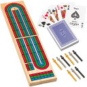 ボードゲーム 英語 アメリカ 海外ゲーム Regal Games Cribbage Board Game Set w/Storage - Fun Table Game with Wooden Board for Adults & Kids - 9 Metal Pegs, Deck of Playing Cards & 2-4 Player Games - Ideal for Game Nボードゲーム 英語 アメリカ 海外ゲーム