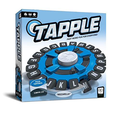 ボードゲーム 英語 アメリカ 海外ゲーム USAOPOLY TAPPLE? Word Game | Fast-Paced Family Board Game | Choose a Category & Race Against The Timer to be The Last Player | Learning Game Great for All Ages (1 Pack)ボードゲーム 英語 アメリカ 海外ゲーム