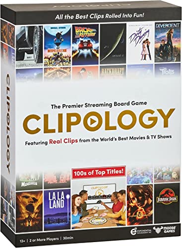 ボードゲーム 英語 アメリカ 海外ゲーム Clipology Game - The Premier Streaming Board Game Featuring Real Clips From The World 039 s Best Movies TV Shows Movie Trivia Gameボードゲーム 英語 アメリカ 海外ゲーム