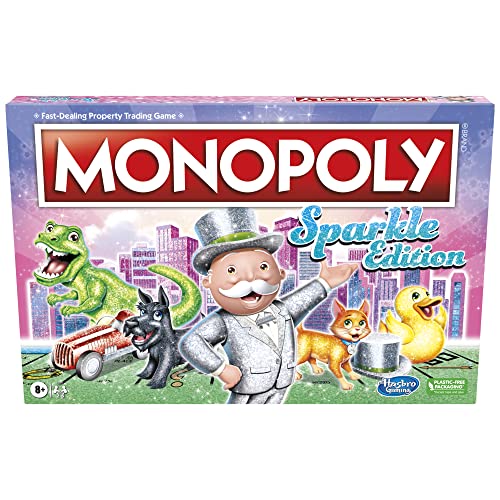 ボードゲーム 英語 アメリカ 海外ゲーム Hasbro Gaming Monopoly Sparkle Edition Board Game, Family Games, with Glittery Tokens, Pearlescent Dice, Sparkly Look, (Amazon Exclusive)ボードゲーム 英語 アメリカ 海外ゲーム