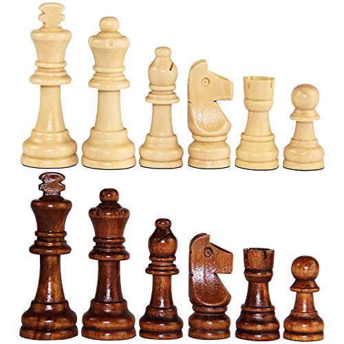 ボードゲーム 英語 アメリカ 海外ゲーム ASNEY Wooden Chess Pieces, Tournament Staunton Wood Chessmen Pieces Only, 3.15” King Figures Chess Game Pawns Figurine Pieces, Includes Storage Bagボードゲーム 英語 アメリカ 海外ゲーム