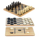 ボードゲーム 英語 アメリカ 海外ゲーム Regal Games - Reversible Wooden Board for Chess, Checkers Tic-Tac-Toe - 24 Interlocking Wooden Checkers and 32 Standard Chess Pieces - for Age 8 to Adult for Family Funボードゲーム 英語 アメリカ 海外ゲーム