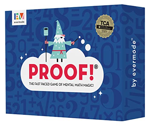 ボードゲーム 英語 アメリカ 海外ゲーム Proof Math Game - The Fast Paced Game of Mental Math Magic - Teachers’ Choice Award Winning Educational Game, Ages 9 ボードゲーム 英語 アメリカ 海外ゲーム
