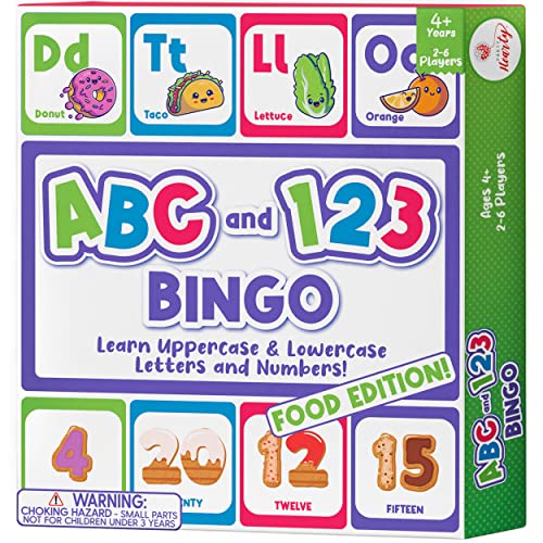 ボードゲーム 英語 アメリカ 海外ゲーム Party Hearty Alphabet and Number, ABC and 123 Bingo Board Game for Kindergarten and Preschool Kids Learn to Read Fun 2 Versions for Ages 4 and Up (Food Edition)ボードゲーム 英語 アメリカ 海外ゲーム