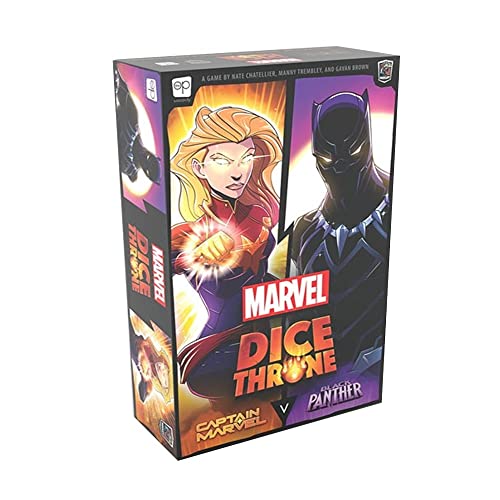 ボードゲーム 英語 アメリカ 海外ゲーム USAOPOLY Marvel Dice Throne | 2 Hero Box Featuring Captain Marvel, Black Panther | Standalone Competitive Dice Game | Officially-Licensed Marvel Game | Compatible with The Diボードゲーム 英語 アメリカ 海外ゲーム