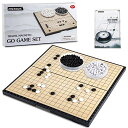 ボードゲーム 英語 アメリカ 海外ゲーム AMEROUS 11 Inches Magnetic Go Game Set (19 x 19), Travel Foldable Board Game Set with Magnetic Plastic Stones & Go Game Rules for Beginner, Kids, Adults （Weiqi）ボードゲーム 英語 アメリカ 海外ゲーム