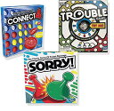 ボードゲーム 英語 アメリカ 海外ゲーム Brishan Classic Connect 4, Classic Sorry!, & Classic Trouble [Exclusively Bundledボードゲーム 英語 アメリカ 海外ゲーム
