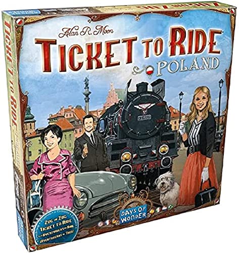 ボードゲーム 英語 アメリカ 海外ゲーム Ticket to Ride Poland Board Game Expansion - Train Route-Building Strategy Game Fun Family Game for Kids & Adults Ages 8+ 2-4 Players 30-60 M…