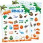 ボードゲーム 英語 アメリカ 海外ゲーム WERNNSAI Watercolor Dinosaur Bingo Party Games - 24 Players Dino Birthday Bingo Cards Set for Kids Boys Dinosaur Themed Activities for School Classroom Family Holidayボードゲーム 英語 アメリカ 海外ゲーム