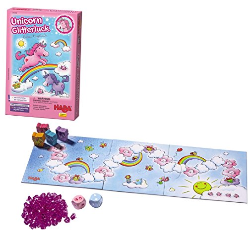 ボードゲーム 英語 アメリカ 海外ゲーム HABA Unicorn Glitterluck Cloud Crystals - A Sparkling Die Competition Ages 3+ (Made in Germany)ボードゲーム 英語 アメリカ 海外ゲーム