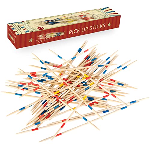 ボードゲーム 英語 アメリカ 海外ゲーム Gonoelec 41 Piece 12 Inch Bamboo Pick Up Sticks Game Classic Table Game Fun Family Board Game Gift for Adults and Kidsボードゲーム 英語 アメリカ 海外ゲーム