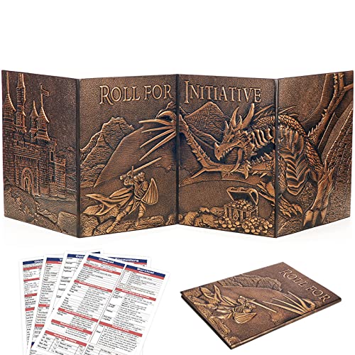 ボードゲーム 英語 アメリカ 海外ゲーム DND DM Screen 5e, D D Dungeon Master Screen 3D Faux Leather 4 Panel Game Master Screen with Customizable Inserts - Dungeons and Dragons GM RPG Accessories Gift for Men or Womボードゲーム 英語 アメリカ 海外ゲーム