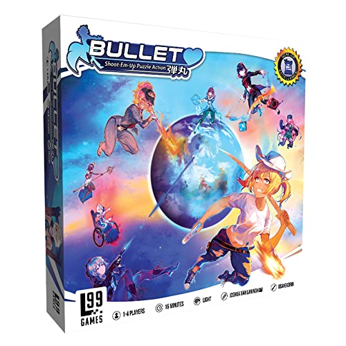 ܡɥ Ѹ ꥫ  Level 99 games Bullet Heart Board Game | Fast-Paced Shoot Em Up Puzzle Action Game | Tactical Strategy Game for Adults and Kids | Ages 12+ | 1-4 Players | Average Playtime 15ܡɥ Ѹ ꥫ 