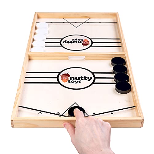 ܡɥ Ѹ ꥫ  Nutty Toys Sling Puck Family Game XL - Fast & Rapid Tableto...