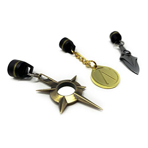 ボードゲーム 英語 アメリカ 海外ゲーム Citadel Black Mini Desktop Buddy - 3 Pack - Magnetic Metal Gaming Accessory with Drawstring Bag, Mini Video Game Pendant, Strong Neodymium Magnet, Gift for Gamersボードゲーム 英語 アメリカ 海外ゲーム