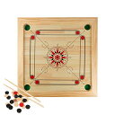 ボードゲーム 英語 アメリカ 海外ゲーム Deluxe Wooden Large Size Carrom Table Game Set - Includes Cue Sticks, Coins, Queen and Striker ボードゲーム 英語 アメリカ 海外ゲーム