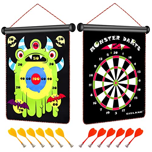 ܡɥ Ѹ ꥫ  SISLAND Magnetic Dart Board for Kids, Gift for Boys Birthday or Christmas, Included 12 Dartsܡɥ Ѹ ꥫ 