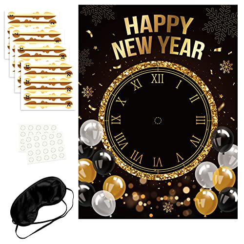 ボードゲーム 英語 アメリカ 海外ゲーム R1chyK1ng New Year’s Eve Games 2024 Happy New Year Activities Clock Game Party Decorations Supplies Decorボードゲーム 英語 アメリカ 海外ゲーム