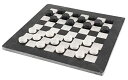 ボードゲーム 英語 アメリカ 海外ゲーム Radicaln Marble Checkers Board Game 15 Inches Black and Whi...