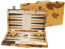 ボードゲーム 英語 アメリカ 海外ゲーム DA VINCI 18 inch Leatherette Backgammon Set with Beautiful Old World Map Designボードゲーム 英語 アメリカ 海外ゲーム