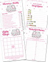ボードゲーム 英語 アメリカ 海外ゲーム Papery Pop Baby Shower Games for Girl - Set of 4 Games for ...