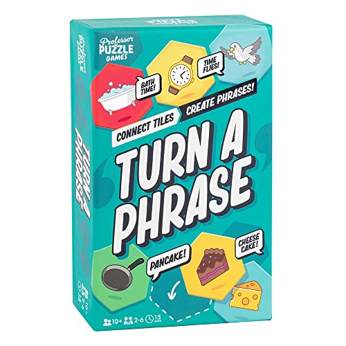 ボードゲーム 英語 アメリカ 海外ゲーム Professor PUZZLE Turn A Phrase - Connect The Tiles in This Fun Game of Words and Phrases ボードゲーム 英語 アメリカ 海外ゲーム