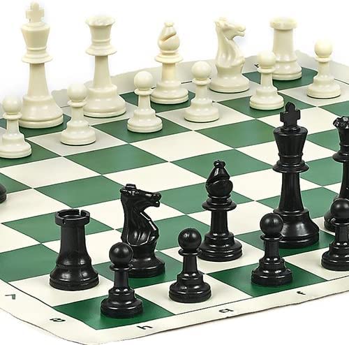 ボードゲーム 英語 アメリカ 海外ゲーム Hudson Street Staunton Tournament Chess Set with Two Extra Queens, Roll-Up Vinyl Chess Board Canvas Carrying Case Double Or Tripple Weighted 3 3/4 inch King or 4 1/8 inch Kボードゲーム 英語 アメリカ 海外ゲーム