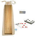 ボードゲーム 英語 アメリカ 海外ゲーム WE Games Deluxe Competition Cribbage Set - Solid Wood Sprint 2 Track Board with Easy Grip Pegs, Deck of Cards Canvas Storage Bagボードゲーム 英語 アメリカ 海外ゲーム