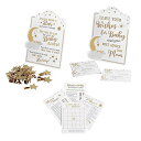ボードゲーム 英語 アメリカ 海外ゲーム Lillian Rose Twinkle Little Star Baby Shower Game Set, Gold...