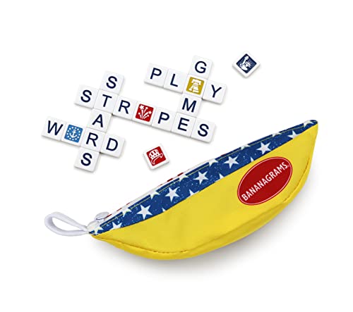 ボードゲーム 英語 アメリカ 海外ゲーム Bananagrams Stars and Stripes Themed Edition Family Board Gameボードゲーム 英語 アメリカ 海外ゲーム