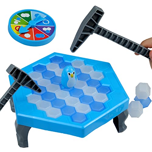 ܡɥ Ѹ ꥫ  Save Penguin Break Ice Frozen Game for Kids, Meroqeel Protect The Iceberg Penguins Trap on Ice Icebreaker Board Games Toy for Adults Family Childrens Kid Ages 4-8 with Replacܡɥ Ѹ ꥫ 