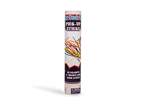 ボードゲーム 英語 アメリカ 海外ゲーム Way Back Toys Pick Up Sticks, 30 Colorful Wooden Sticks and Easy to Carry Container, Game of Steady Hands and Skill, Novelty Family Fun Game for Ages 5 and upボードゲーム 英語 アメリカ 海外ゲーム