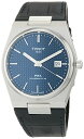 rv eB\ Y Tissot Mens PRX Powermatic 80 316L Stainless Steel case Automatic Watch, Blue, Leather, 12 (T1374071604100)rv eB\ Y