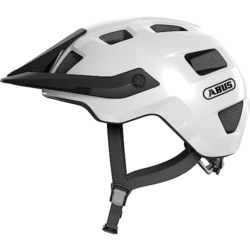 ヘルメット 自転車 サイクリング 輸入 クロスバイク ABUS MoTrip Adult Mountain Bike Helmet, Shiny White, Size S (51-55 cm)ヘルメット 自転車 サイクリング 輸入 クロスバイク