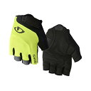 O[u ] TCNO A NXoCN Giro Bravo Gel Men's Road Cycling Gloves - Highlight Yellow (2021), LargeO[u ] TCNO A NXoCN