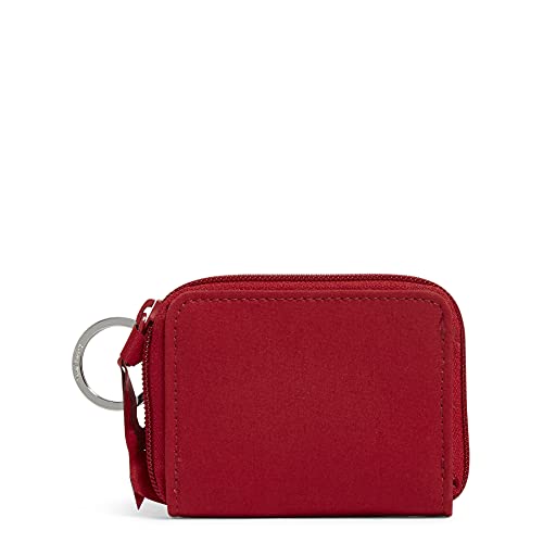 ヴェラブラッドリー ヴェラブラッドリー パスケース IDケース 定期入れ ベラブラッドリー Vera Bradley Women's Cotton Petite Zip-around Wallet With RFID Protection, Cardinal Red - Recycled Cotton, One Sizeヴェラブラッドリー パスケース IDケース 定期入れ ベラブラッドリー