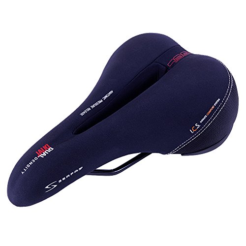 サドル 自転車 サイクリング 輸入 クロスバイク Serfas Dual Density Men's Bicycle Saddle with Cutoutサドル 自転車 サイクリング 輸入 クロスバイク