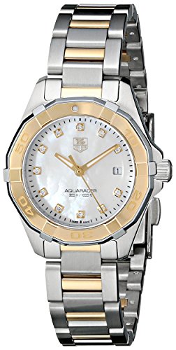 タグホイヤー 腕時計 タグホイヤー タグ・ホイヤー レディース TAG Heuer Women's WAY1451.BD0922 Aquaracer Diamond-Accented Two-Tone Stainless Steel Watch腕時計 タグホイヤー タグ・ホイヤー レディース