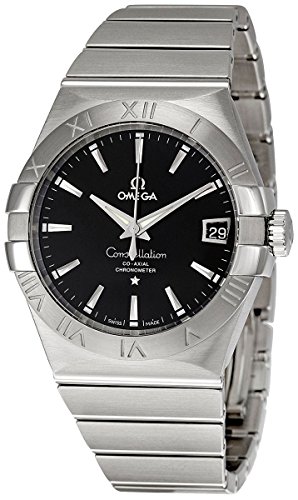 腕時計 オメガ メンズ Omega Constellation Co-Axial Stainless Steel Automatic Mens Watch Black Dial Date 123.10.38.21.01.001腕時計 オメガ メンズ