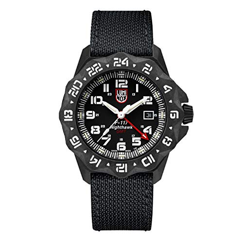 腕時計 ルミノックス アメリカ海軍SEAL部隊 ミリタリーウォッチ メンズ Luminox - F-117 Nighthawk - Mens Watch 44mm - Pilot Watch in Black Date Function Second Time Zone - 200m Water Resis腕時計 ルミノックス アメリカ海軍SEAL部隊 ミリタリーウォッチ メンズ