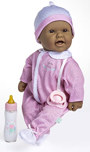 ȥ ֤ ޤޤ ٥ӡͷ JC Toys La Baby Hispanic 16-inch Small Soft Body Baby Doll La Baby | Washable |Removable Pink and White w/Hat, Pacifier &Magic Bottle | for Children 12 Mȥ ֤ ޤޤ ٥ӡͷ