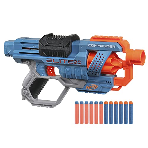 ナーフ アメリカ 直輸入 ソフトダーツ リフィル Nerf Elite 2.0 Commander RD-6 Dart Blaster, 12 Elite Darts, 6-Dart Rotating Drum, Blasters, Kids Outdoor Toys for 8 Year Old Boys & Girls and Upナーフ アメリカ 直輸入 ソフトダーツ リフィル