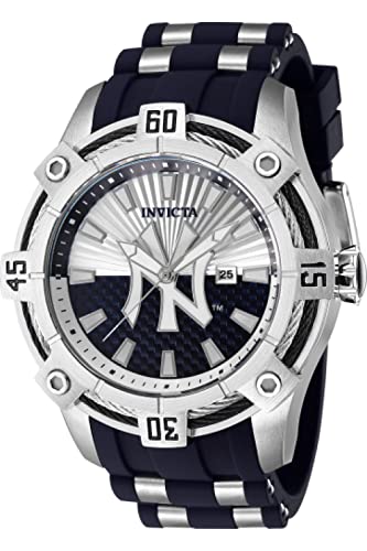 腕時計 インヴィクタ インビクタ メンズ Invicta Men's 43276 MLB New York Yankees Quartz Silver, Blue Dial Watch腕時計 インヴィクタ インビクタ メンズ