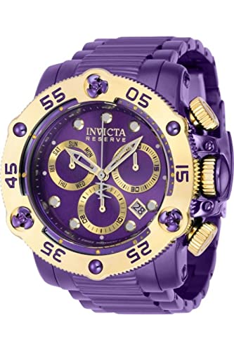 腕時計 インヴィクタ インビクタ メンズ Invicta Men's 38702 Reserve Quartz Chronograph Purple, Gold Dial Watch腕時計 インヴィクタ インビクタ メンズ