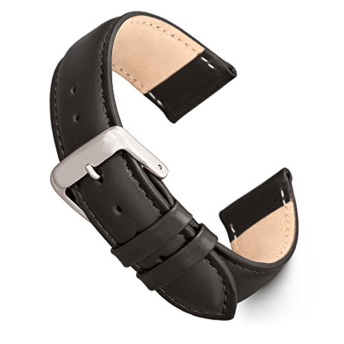 腕時計 シュパイデル アメリカ ドイツ メンズ Speidel Genuine Leather Watch Band 17mm Black Calf Skin Replacement Strap, Stainless Steel Metal Buckle Clasp, Watchband Fits Most Watch Brands腕時計 シュパイデル アメリカ ドイツ メンズ