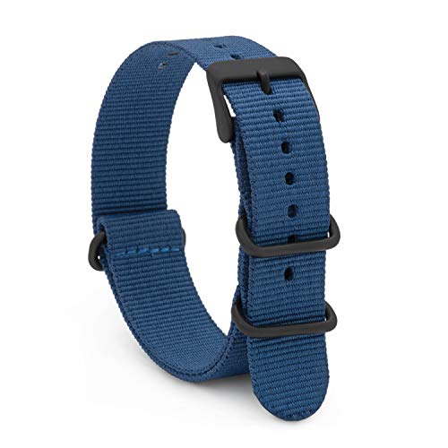 腕時計 シュパイデル アメリカ ドイツ メンズ Speidel NATO Style Watch Band 18mm Blue Woven Military Style Nylon Strap with Heavy Duty Stainless Steel Keepers and Buckle腕時計 シュパイデル アメリカ ドイツ メンズ