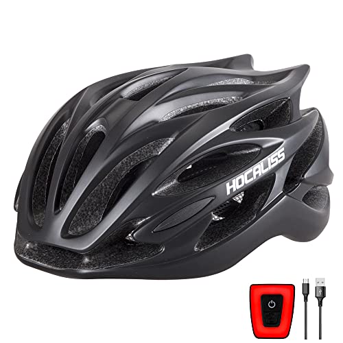 ヘルメット 自転車 サイクリング 輸入 クロスバイク HOCALISS Adult Bike Helmet, Road Bicycle Helmet with LED Rear Light for Adult Men Women Skateboard Skating Roller Skates Cycling Sportヘルメット 自転車 サイクリング 輸入 クロスバイク